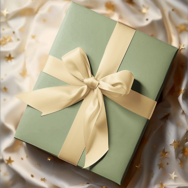 Muted Elegance - Solid Tranquil Sage Wrapping Paper (Creator Uploaded)