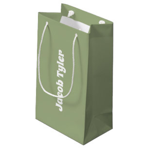 Muted Elegance - Tranquil Sage Name Gift Bag