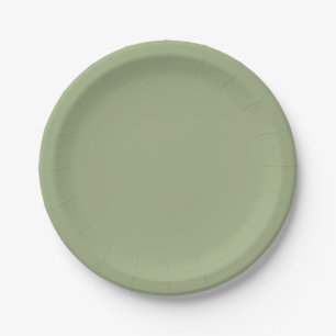 Muted Elegance - Tranquil Sage Paper Plate
