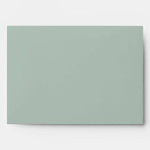 Muted Eucalyptus Green Color Envelope