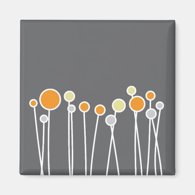 Muted Flowers Magnet - Mod Series (Front)