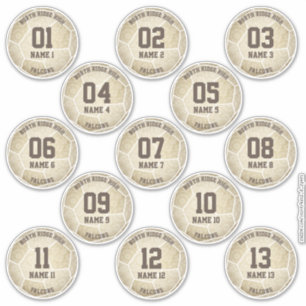 muted gold girly soccer birthday party favors