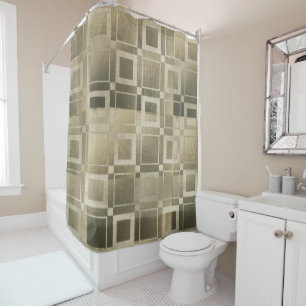 Muted Gold Squares Modern Geometric Glam
