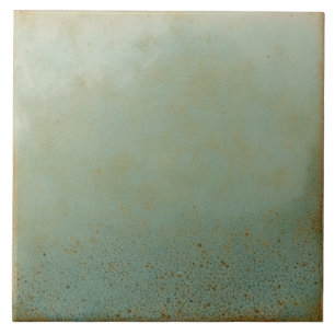 Muted Green Rustic Brown Base Tile