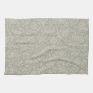 Muted Grey Farmhouse Floral Kitchen Towel