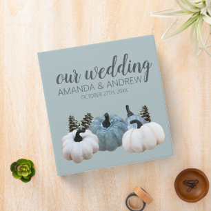 Muted Grey & Sage Fall Wedding Planning & Photo Binder