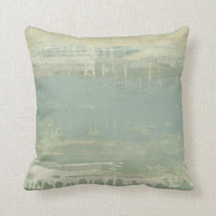 Muted Horizon Throw Pillow