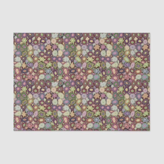 Muted Millefiori Tissue Paper (Front)