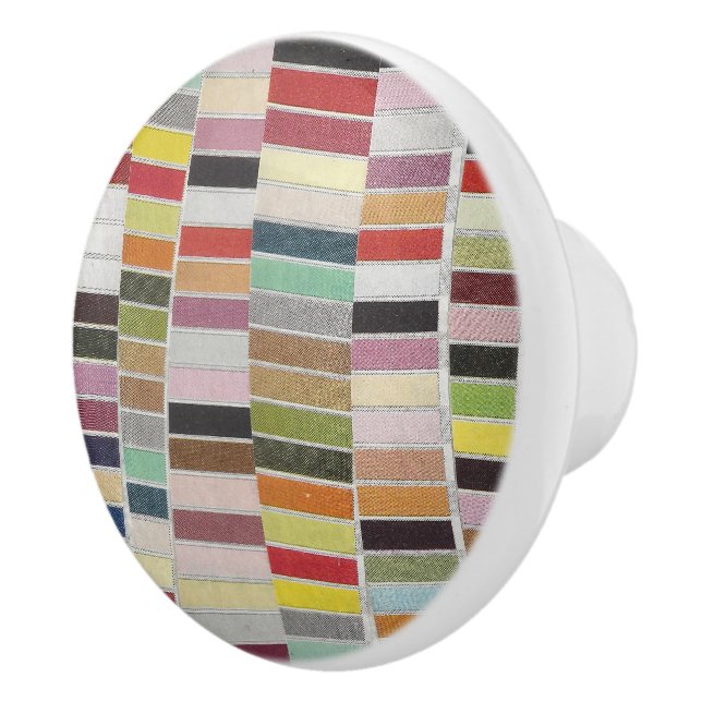 Muted Multicolor Swatches Ceramic Knob (Right)