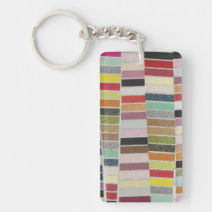 Muted Multicolor Swatches Keychain