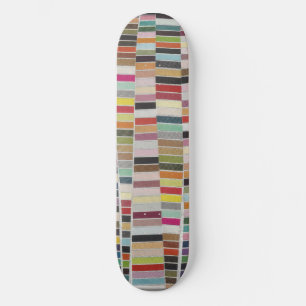 Muted Multicolor Swatches Skateboard