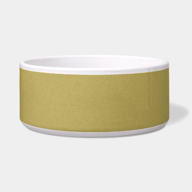 Muted Olive Green Pet Bowl (Front)
