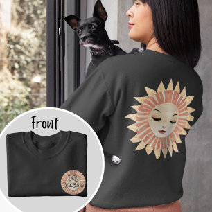 Muted Pastel Celestial Boho Sleeping Sun Sweatshirt