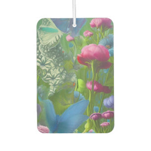 Muted pink, blue and White floral  Air Freshener