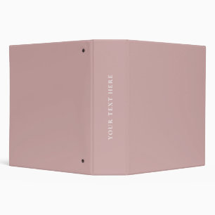 Muted pink solid binder