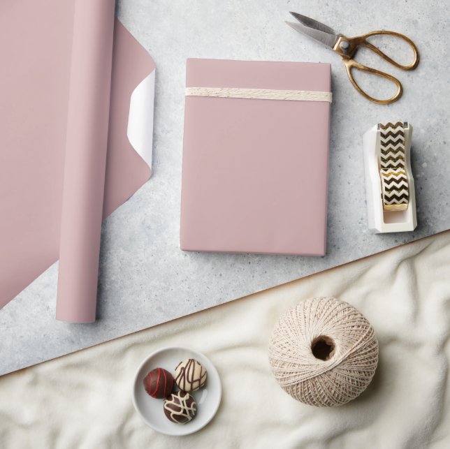 muted pink solid  wrapping paper (Crafts)