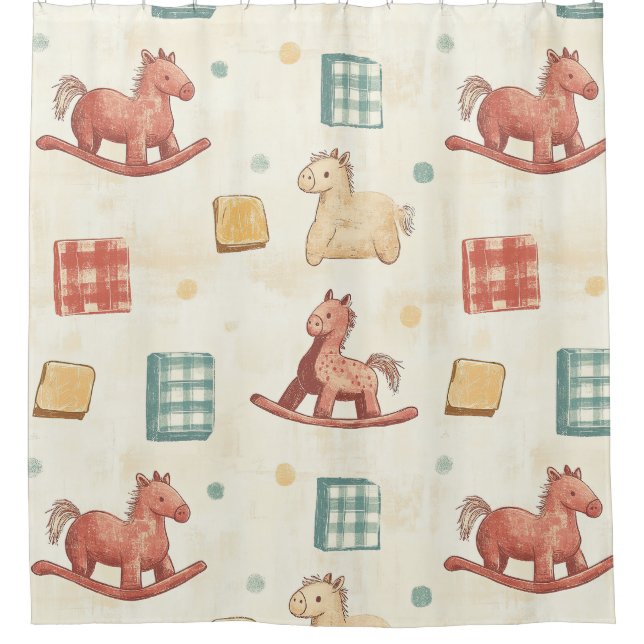 Muted Plaid Rocking Horse Cottage Pattern (Front)