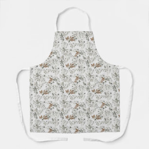 Muted Poinsettas All-Over Print Apron
