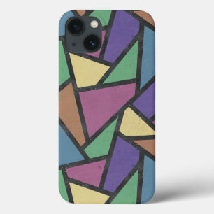 Muted rainbow colors mosaic pattern Case-Mate iPho iPhone 13 Case