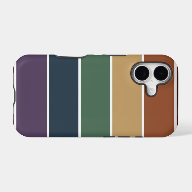 Muted Rainbow Colour Blocks (Back (Horizontal))