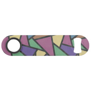 Muted rainbow colours mosaic pattern bar key