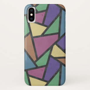Muted rainbow colours mosaic pattern Case-Mate iPhone case
