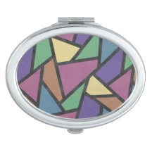 Muted rainbow colours mosaic pattern