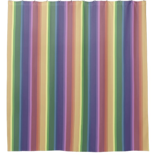 Muted rainbow stripes (Front)