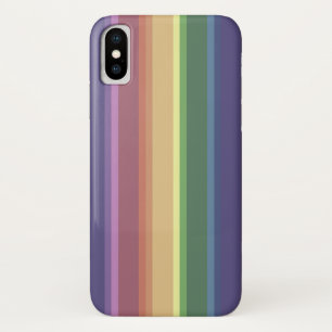 Muted rainbow stripes Case-Mate iPhone case