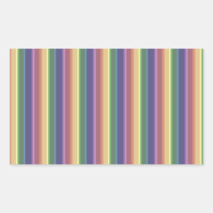 Muted rainbow stripes sticker