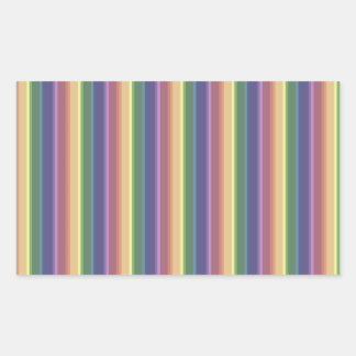 Muted rainbow stripes sticker