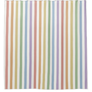 Muted Rainbow Wide Soft Stripe