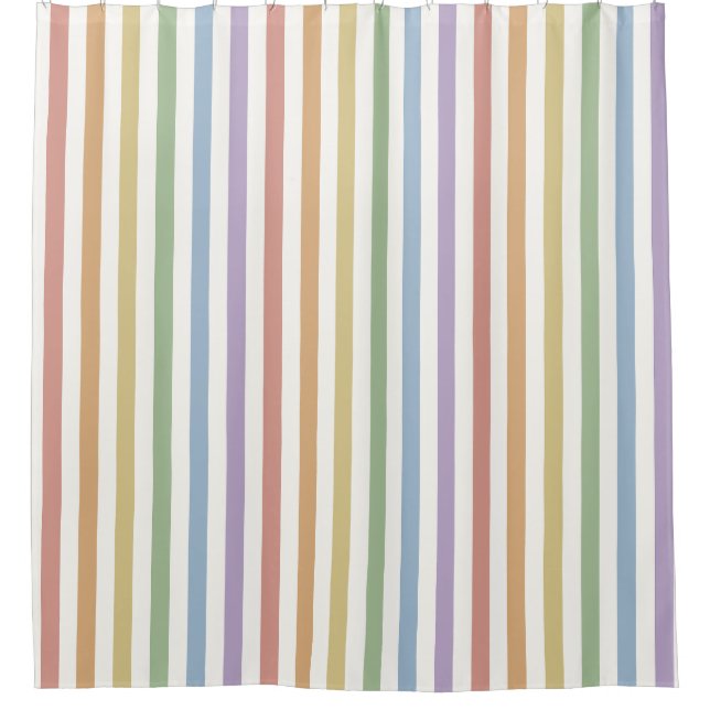 Muted Rainbow Wide Soft Stripe (Front)