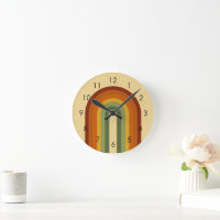 Muted Retro Groovy Layered Rainbow Aesthetic