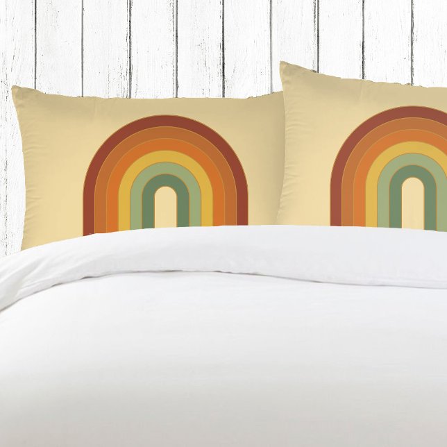 Muted Retro Seventies Rainbow Summer Pillowcase (Creator Uploaded)