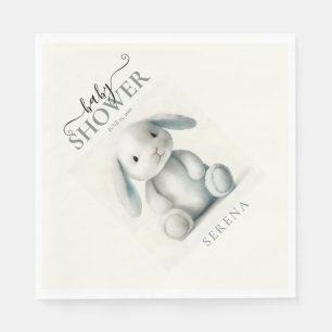 Muted Stuffed Bunny BABY SHOWER Napkin