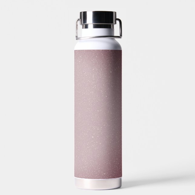 Muted Taupe Sparkle Water Bottle (Back)