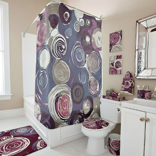 Muted tones abstract roses