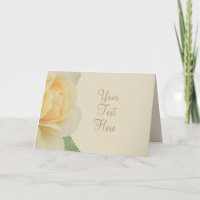 Muted Yellow Rose Customized