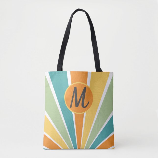 Muti coloured morning sunrise, Monogram, Tote Bag (Front)