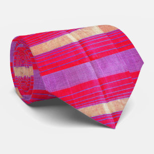 Muti-coloured Sari Stripes Make Stunning Tie