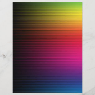 MUTLI-COLORED RAINBOW GRADIENT BACKGROUNDS STRIPES FLYER