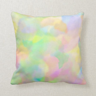Mutli Coloured Pastels Throw Pillow