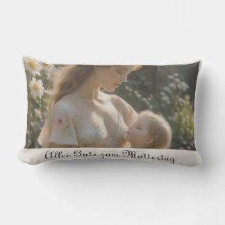 Muttertag – Eine zärtliche Umarmung im Garten Lumbar Pillow