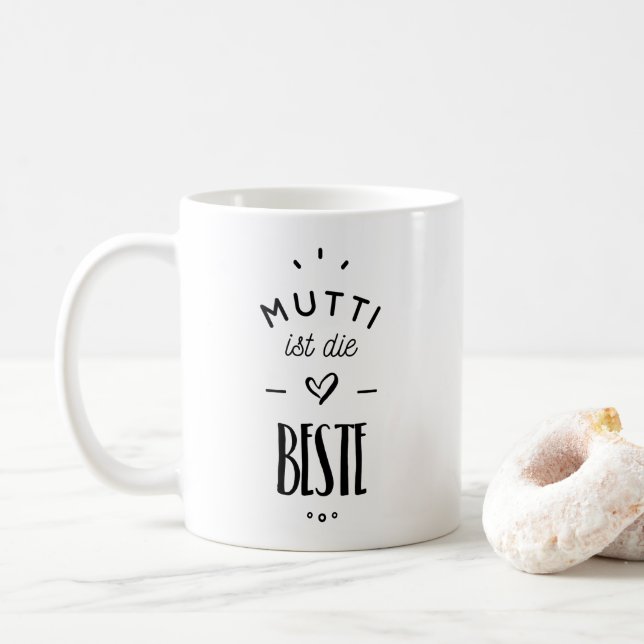 Mutti ist die beste coffee mug (With Donut)