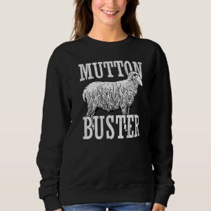 Mutton Buster Rodeo State Fair Kids Sheep Riding   Sweatshirt