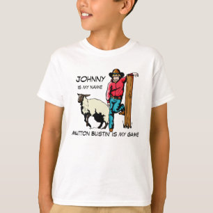 Mutton Buster Rodeo T-Shirt Personalize
