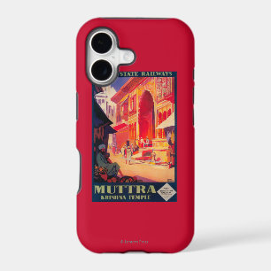 Muttra Krishna Temple Travel Poster