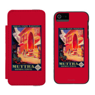 Muttra Krishna Temple Travel Poster Incipio Watson™ iPhone 5 Wallet Case