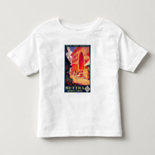 Muttra Krishna Temple Travel Poster Toddler T-shirt